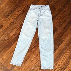 American Eagle Strigid Light Blue Women's Jeans - Short Length